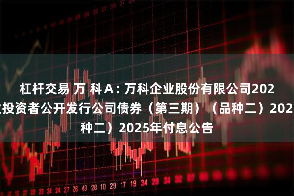 杠杆交易 万 科Ａ: 万科企业股份有限公司2022年面向专业投资者公开发行公司债券（第三期）（品种二）2025年付息公告
